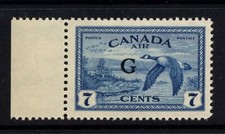 Canada O190 Cat �24 G OVP Never Hinged Superb UMM Official Blue Geese G Overprin