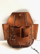CLC W438 Custom LeatherCraft 6 Pocket Leather Electrician Tool Belt Pouch