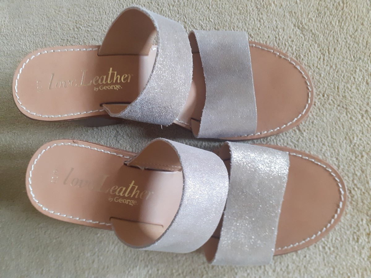 Gold Sandals Asda George Sandals Ladies Gold Plaited Slider