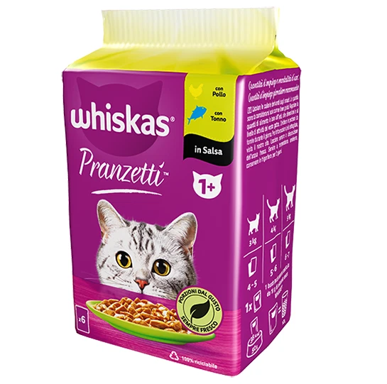 NASSFUTTER WHISKAS KATZENFUTTER 30 MITTAGESSEN SORTIMENTFORMAT VIELFALT 5x 6x50g - Bild 3 von 4