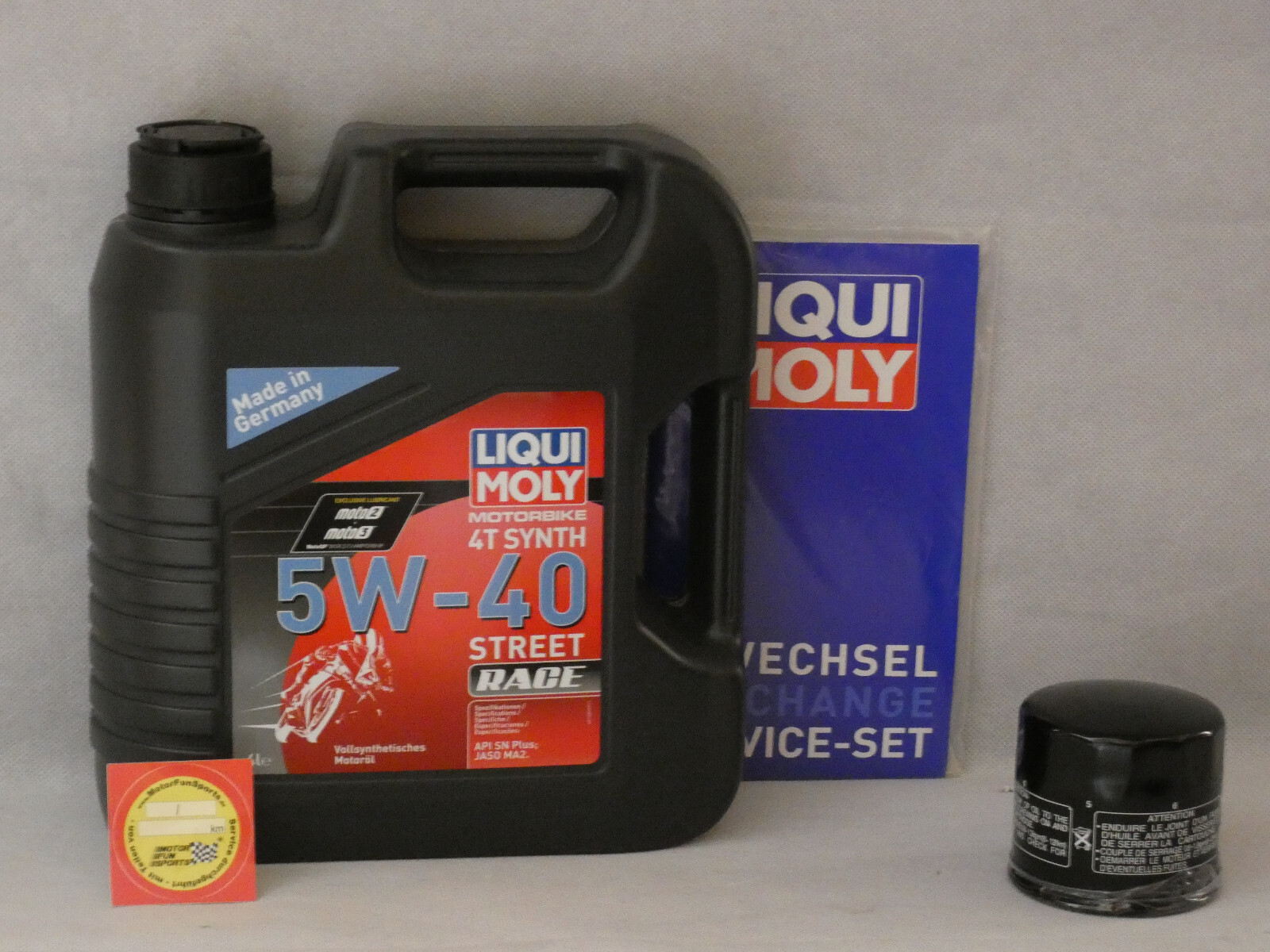 Oil change set Bimoto DB4 engine oil oil filter Liqui Moly