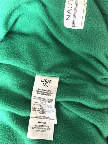 Nautica Little Boys' Graphic Logo Water Resistant Bubble Jacket Blue Size L (6) - Picture 7 of 8