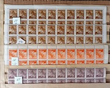 B&ouml;hmen & M&auml;hren Bogenteile, 4 x 20-er postfrisch **
