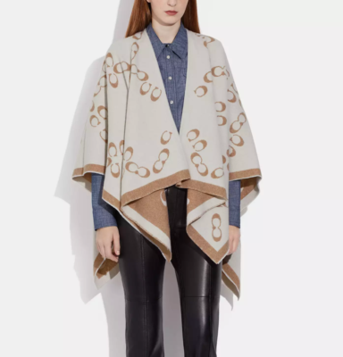 Ameri　REVERSIBLE COLOR PONCHO COAT AMERI REVERSIBLE COLOR PONCHO COAT