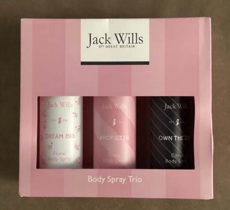 Jack Wills Trio Spritz & Spray Set, 120ml 3 Pack for sale online eBay