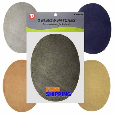 Sew-On Natural Leather Suede Elbow Repair Patches Compare to Dritz