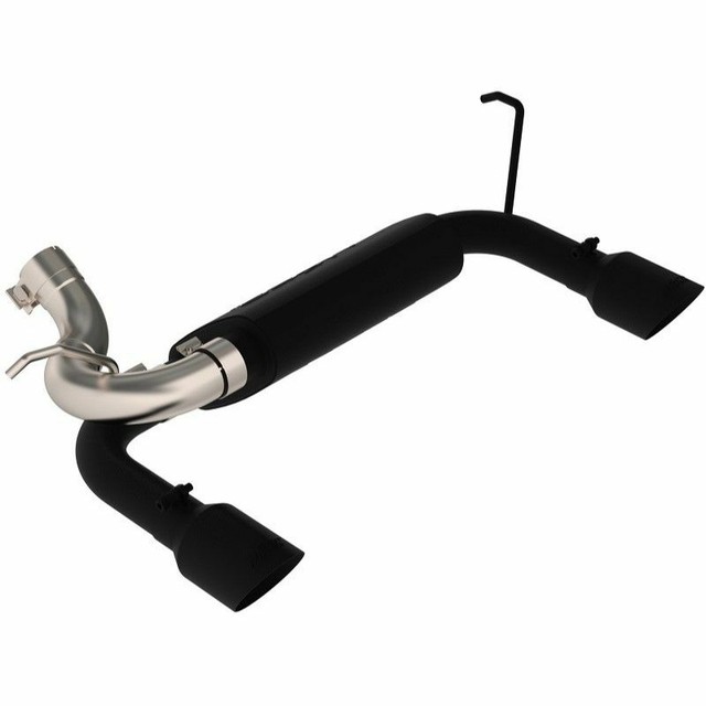 MBRP S5528BLK Black Dual AxleBack Exhaust for 20072018 Jeep Wrangler
