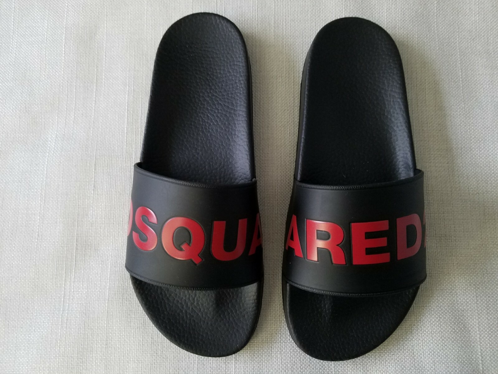 Mens New \u0026#034;Dsquared2\u0026#034; Rubber Slides/Flip Flops | eBay
