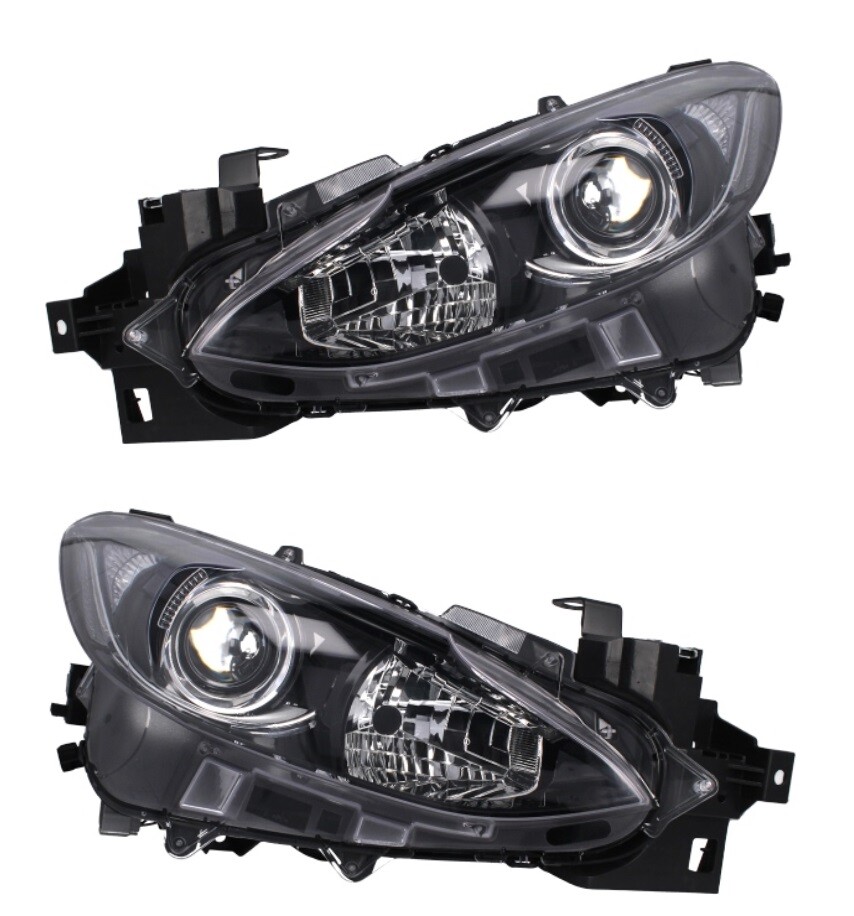 Phare avant gauche droit Mazda 3 BM bloc optique électrique H11 H15 année 2013 2014 2015 2016