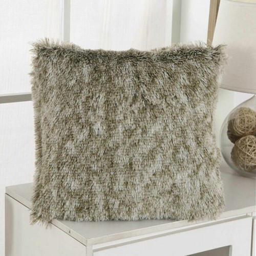 2x Fluffy Plush Pillow Case Shaggy Faux Fur Waist Throw Cushion Cover Home De ∂ - Picture 27 of 37