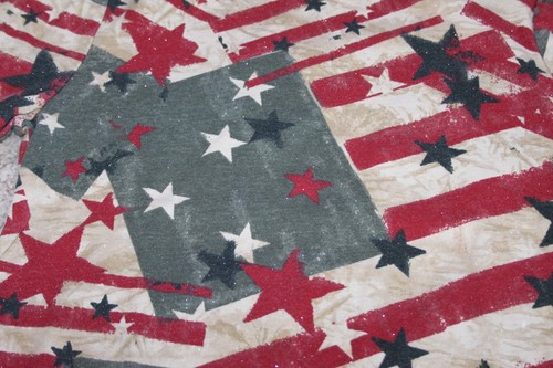 AMY BYER 3/4 SLEEVE SHIRT TOP SZ XL 16 GIRLS VTG 90s CALIFORNIA STARS & STRIPES - Picture 2 of 4