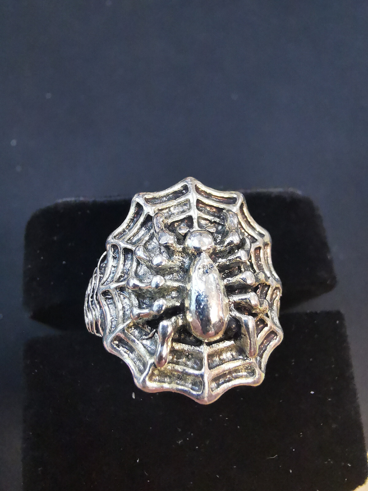 Ring with spyder, spider ring, solid large, size … - image 1
