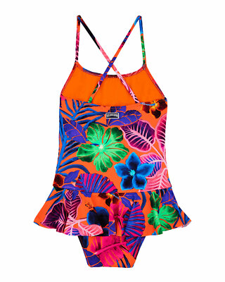 Vilebrequin Orange Porto Rico Swim One Piece Swimsuit L74639