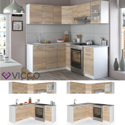 Vicco Cuisine Blanc 270cm sans PT