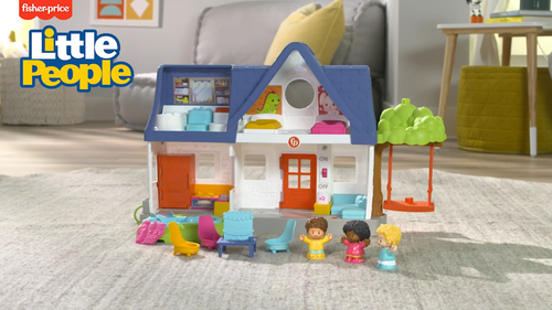 Fisher-Price Little People Play House & School Bus 8 Figures Vehicles Gift Set - Video 1 of 1