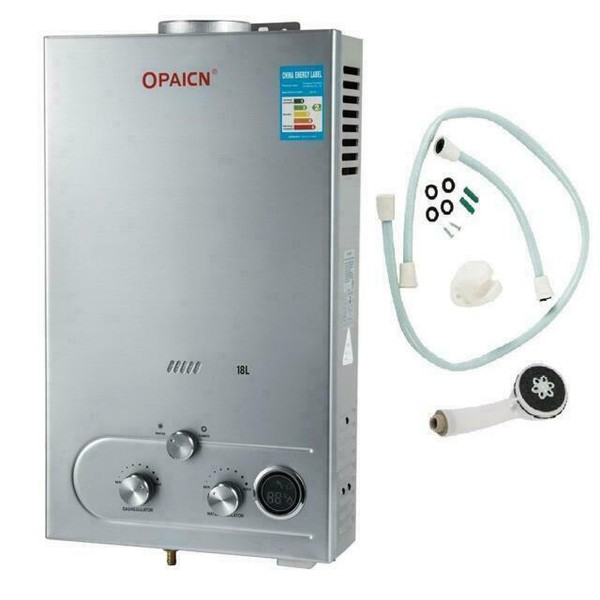 VEVOR Propane Gas Hot Water Heater LPG Tankless Instant Boiler 12L