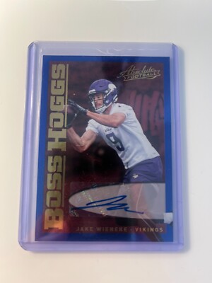 Jake Wieneke 2018 Absolute Football RC Boss Hoggs AUTO Vikings #BH-JW