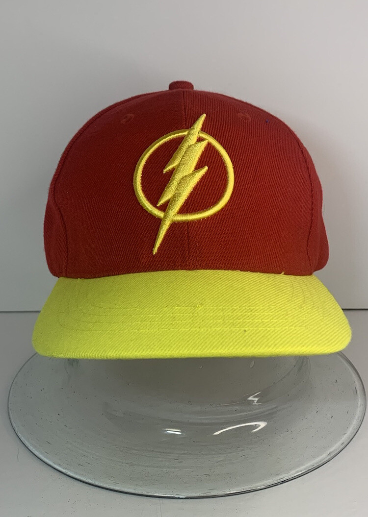 DC Comics The Flash Snapback Baseball Cap Hat Red… - image 1