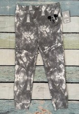 NWT Disney Mickey Mouse Jogger Sweat -Pants Tie-dye Gray Disney Store 5/6 Kids