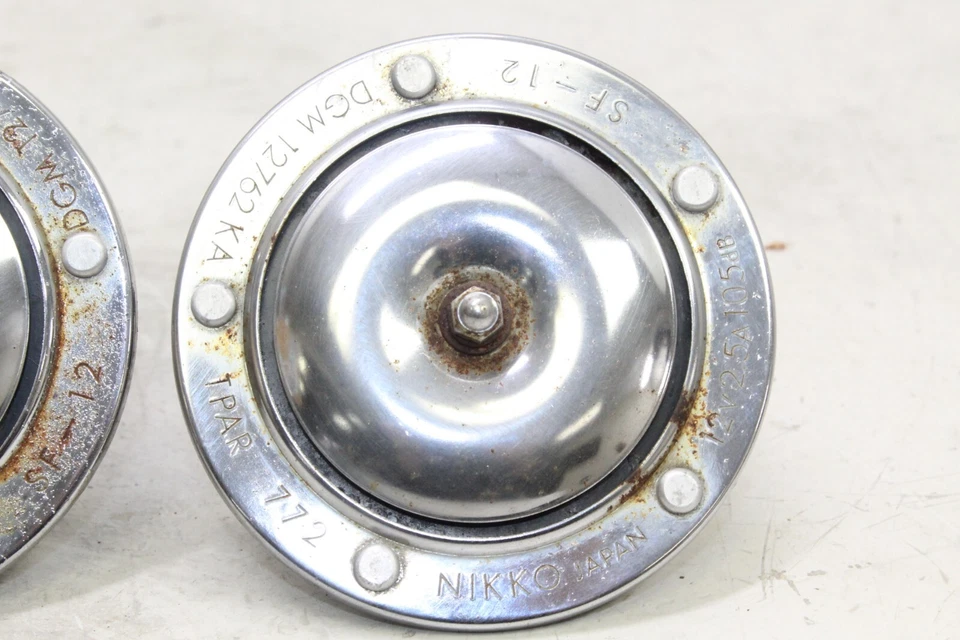 Yamaha XS850 1981 bocinas bocinas par de señales OEM Foto 3 de 4