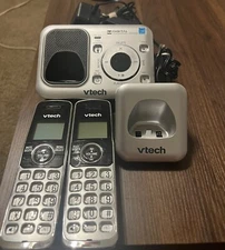 VTech CS6429-2 1.9 GHz Dual Handsets Cordless Phone WORKS