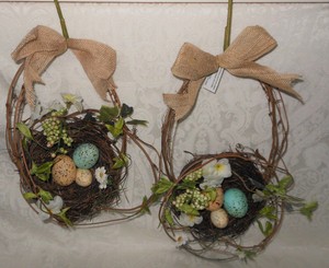 Details About 2 Pier 1 Speckled Egg Robins Nest Door Chair Hanging Decor Nwt Free Shipping