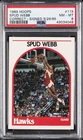 1989 HOOPS CORRECT-SIGNED 9/26/85 #115 SPUD WEBB PSA 8