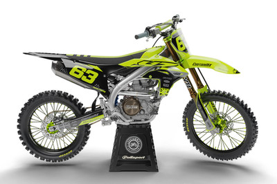 CustomMX: Grafik Kit passend für alle Yamaha YZ YZF WR WRF Modelle 85 12 250 450 426
