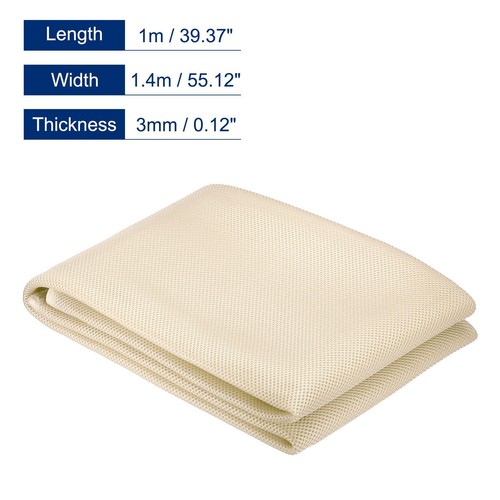 Speaker Grill Cloth 40 x 55 Inch Stereo Mesh Fabric Cloth for Speaker Beige - Afbeelding 2 van 5