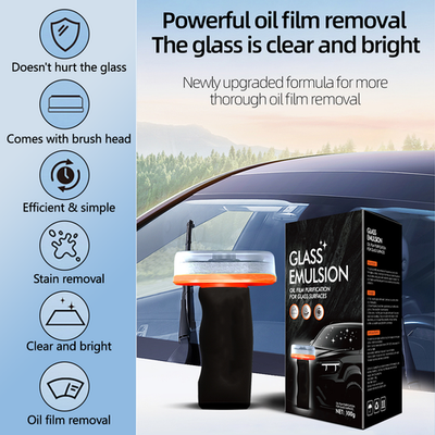 #ad Automotive Oil Film Cleaner Car Windshield Oil Film Remover 180ml w Brush Head $7.90