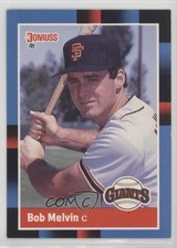1988 Donruss Bob Melvin (Solid Blue Border Upper Left Corner) #638 0qr0