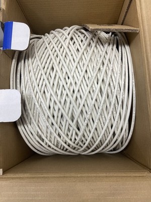 Pure Net Cable Plenum Cable CAT6 White 1000' FT 550 MHz 4 Twisted Pair 23 AWG