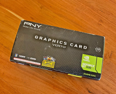 PNY Nvidia GEFORCE GT 630 2GB 2048MB DDR3 Graphics Card OPEN BOX