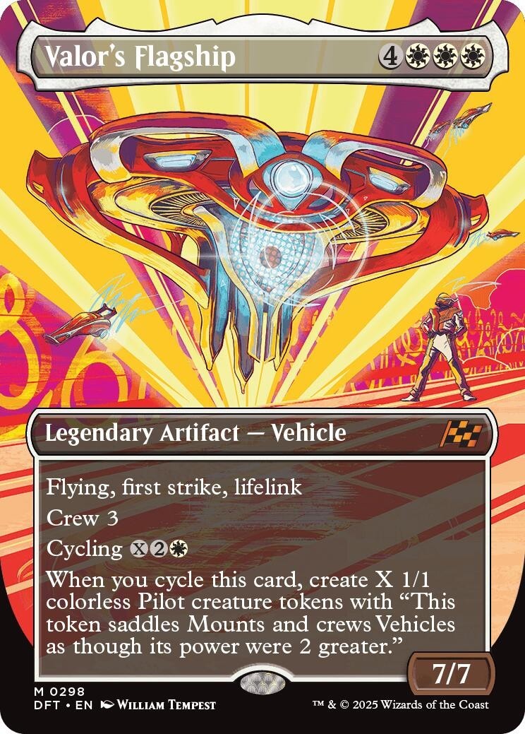 MTG DFT M Valor's Flagship (Borderless) #298 NM