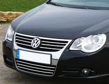 Baguette de calandre supérieure chromée VW Eos en ABS antichoc