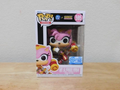 FunkoPopHeroesDC Sonic The HedgehogSpecialEdition#595 Amy as Wonder Woman figure