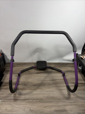 #ad Purple Ab Roller Pro Crunch Rocker For Abdominal Exercise Stabilizer $77.75