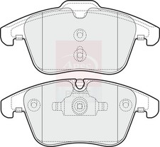 Brake Pads Set fits JAGUAR XE X760 2.0D Front 2015 on C2C27290 C2C35612 C2C39929