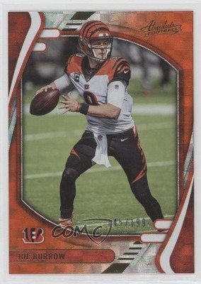 2021 Panini Absolute Orange Mosaic 145/199 Joe Burrow #42 0tw5
