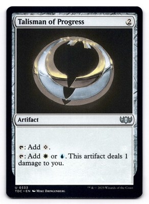 Talisman of Progress NM 333 Commander: Tarkir: Dragonstorm Magic: The Gathering