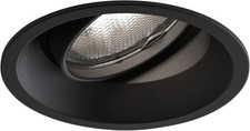 Astro Minima Round Adjustable Indoor Downlight Matt Black GU10 Lamp.