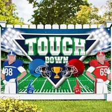 KatchOn, XtraLarge Football Backdrop for Party - 72x44 Inch | Football Banner Fo
