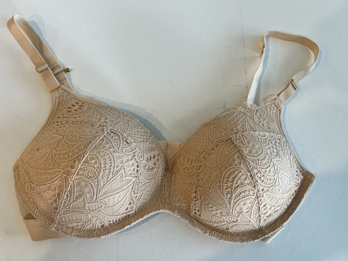 Sujetador Lively Beige 38 C Acolchado de Encaje Sin Aros - Imagen 1 de 3