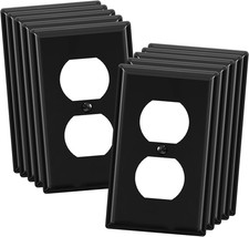 Duplex Receptacle Outlet Covers, 1-Gang Standard Size Wall Plates, Unbreakable P