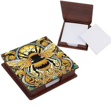 Bee Diamond Painting Kit Note Box,Memo Paper Storage Box Diamond Art,Sticky N...