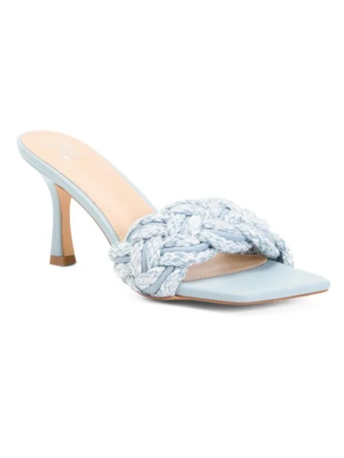 Женские светло-голубые босоножки на шпильке Mule Julie Toe на каблуке-слипоне NEW YORK - CO 11 5290₽