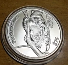 $75 Zombucks PANDAMONIUM 1 oz .999 Silver Round THE APOCALYPSE