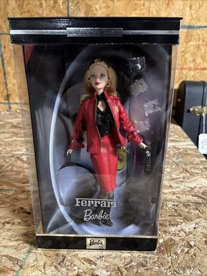 2000 Ferrari Barbie Doll Collector Edition Red Leather Suit #28534