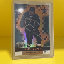 2000-01 Pacific Vanguard - Mike Modano #35 Holographic Gold 9/60 Jersey Number!