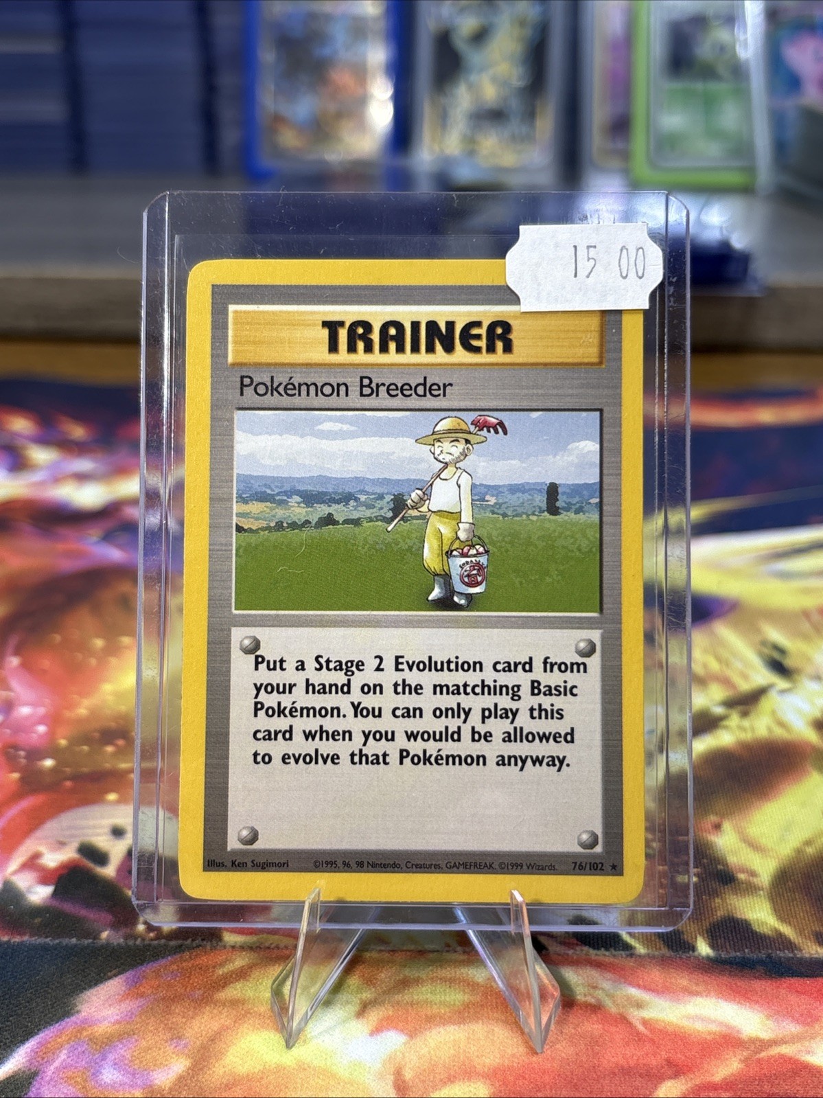 Pokémon Breeder Base Set Trainer Unlimited 76/102 ✨🔥SHIPS FAST 💨+FREE GIFT 🎁